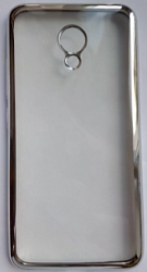 Накладка для Meizu M3 Note с серебристой рамкой